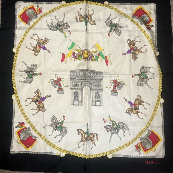 Celine Silk Scarf - Picture 2 of 8